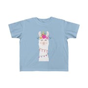 Floral Llama Girls Tee