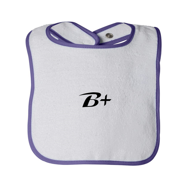 Infant Contrast Trim Terry Bib