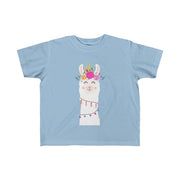 Floral Llama Girls Tee