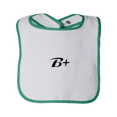 Infant Contrast Trim Terry Bib