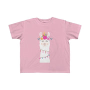 Floral Llama Girls Tee