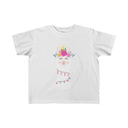 Floral Llama Girls Tee