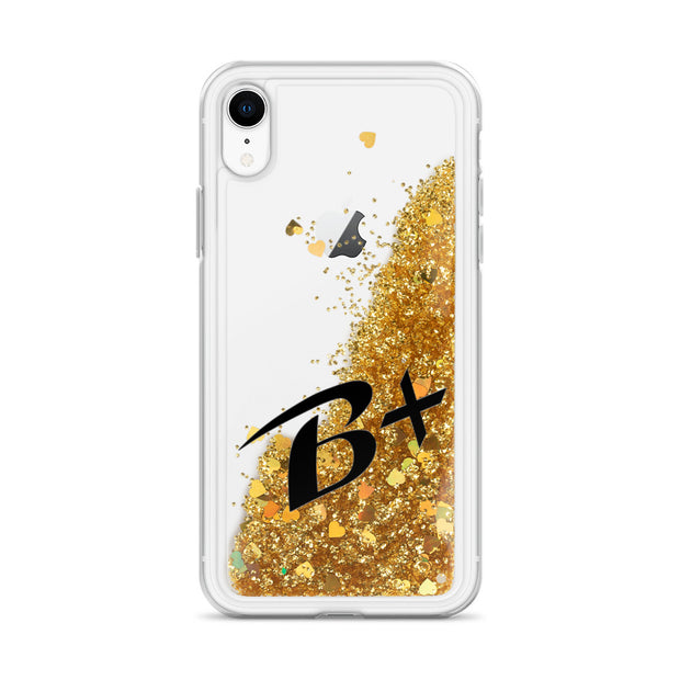 Liquid Glitter Black Phone Case