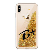 Liquid Glitter Black Phone Case