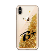 Liquid Glitter Black Phone Case