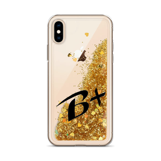 Liquid Glitter Black Phone Case