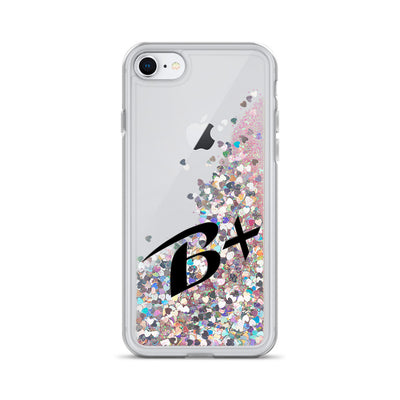 Liquid Glitter Black Phone Case