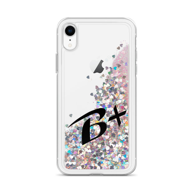 Liquid Glitter Black Phone Case