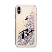 Liquid Glitter Black Phone Case