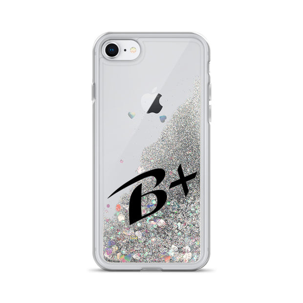 Liquid Glitter Black Phone Case