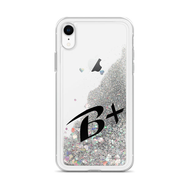 Liquid Glitter Black Phone Case