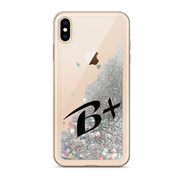 Liquid Glitter Black Phone Case
