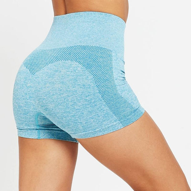 High Waist Seamless Gym Shorts