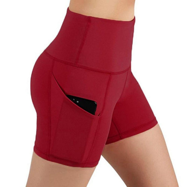 Women High Waist Sports Shorts