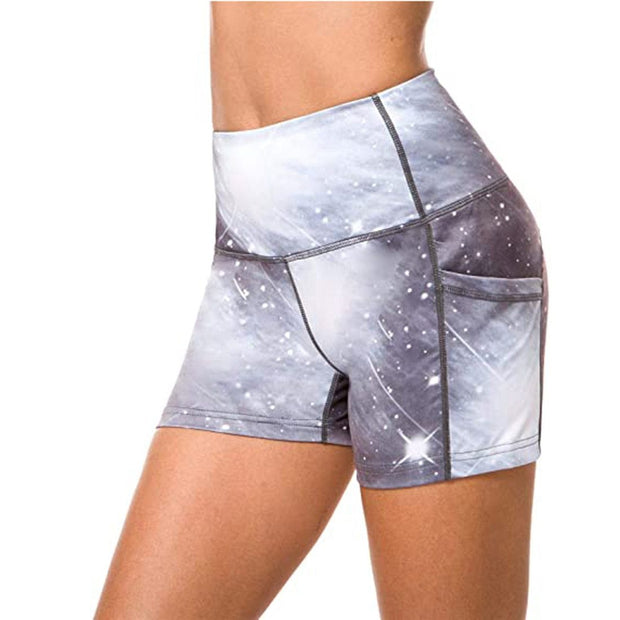 Women High Waist Sports Shorts