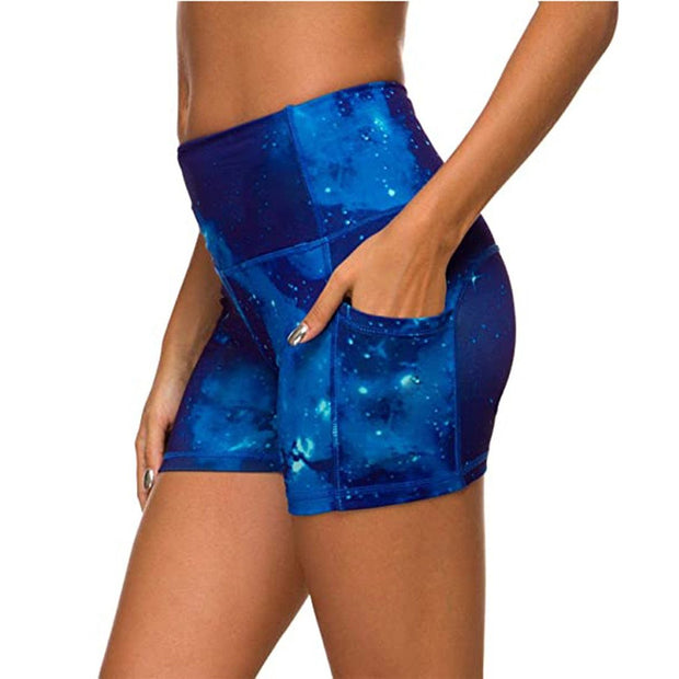 Women High Waist Sports Shorts