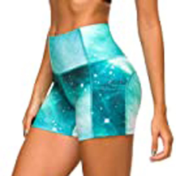 Women High Waist Sports Shorts