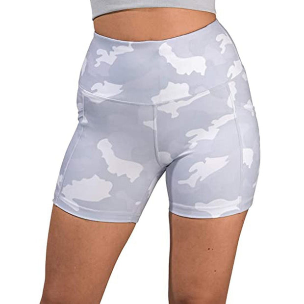 Women High Waist Sports Shorts