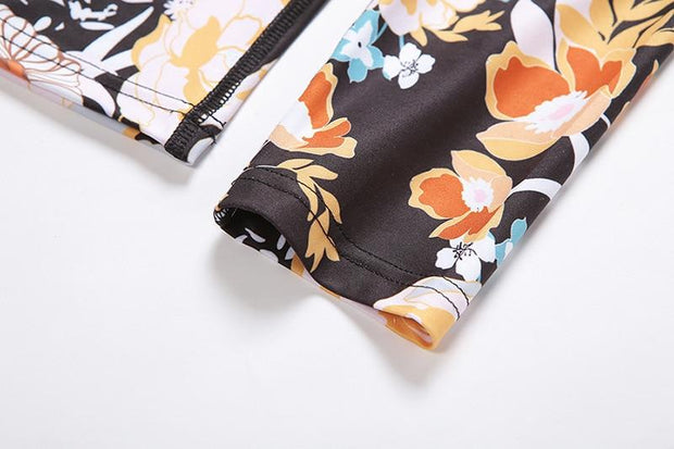 Flower Print Yoga Fitness Clothing