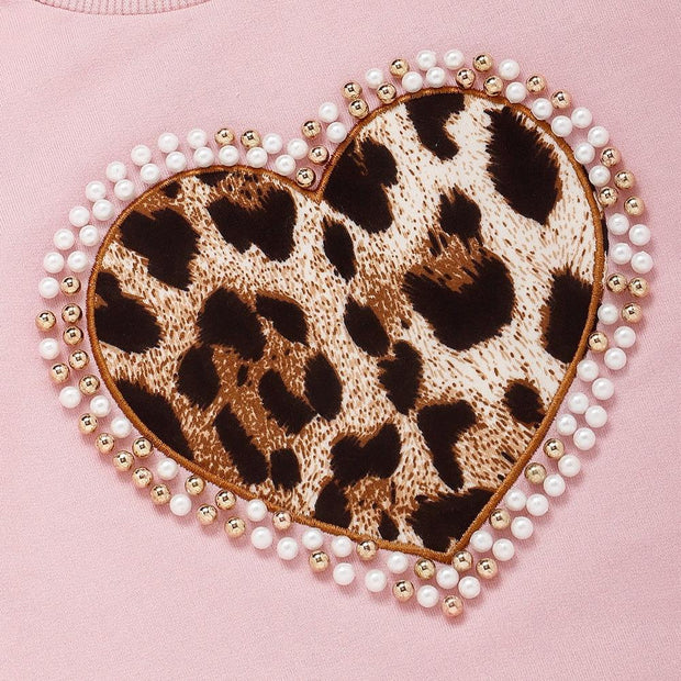Leopard Heart Printed Clothes