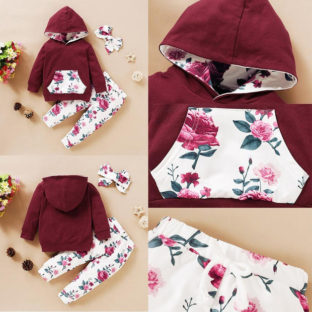 3Pcs Winter Girls Clothing